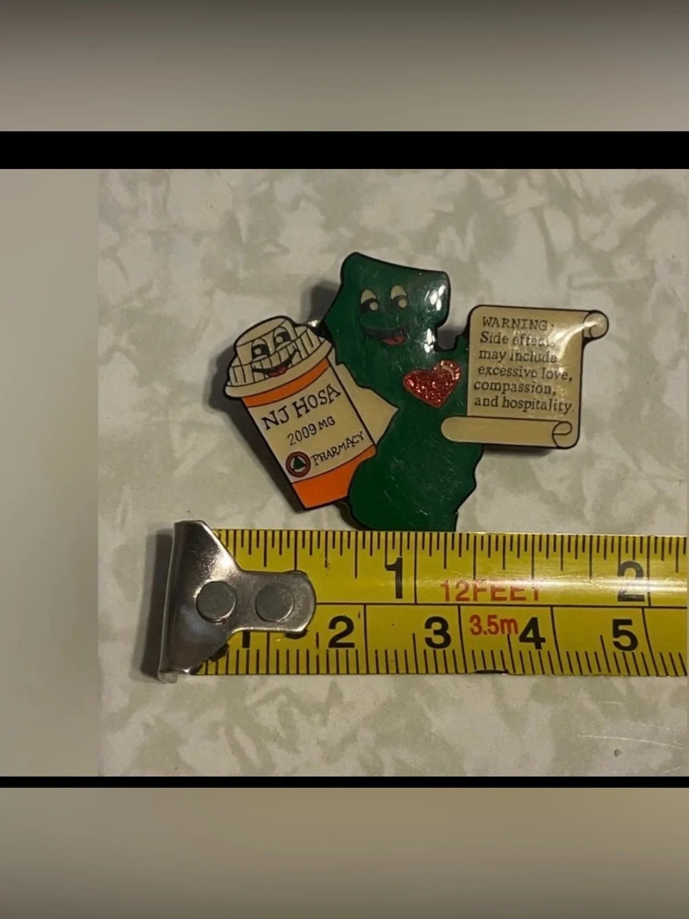 Vintage Pharmacy Advertisement Lapel Pin #7649